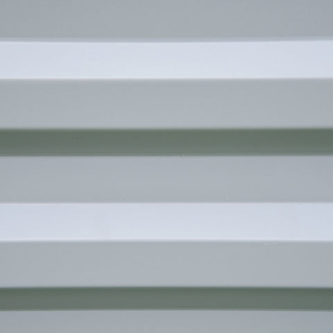 Outsunny set of 2 grey galvanised raised garden beds with white and sage green horizontal vent slats for gardening