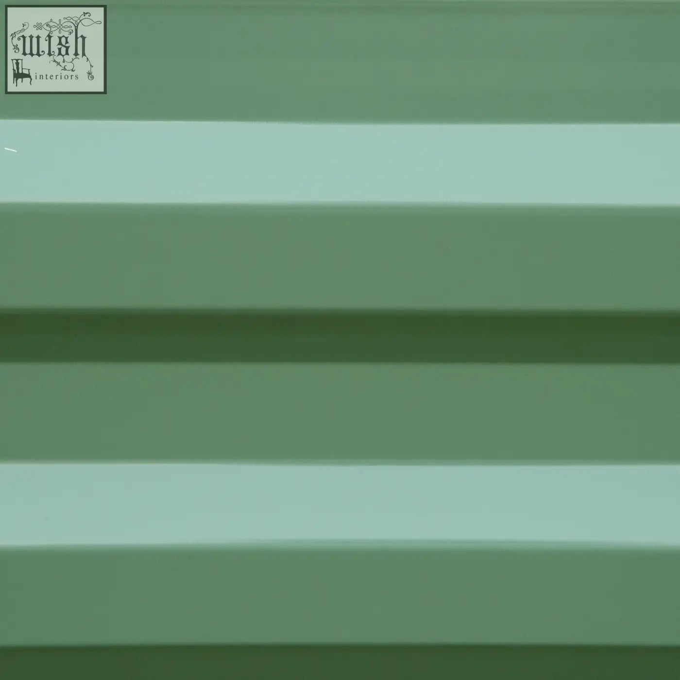 Close-up of green ribbed blinds showing texture alongside outsunny set raised garden bed made of galvanized metal