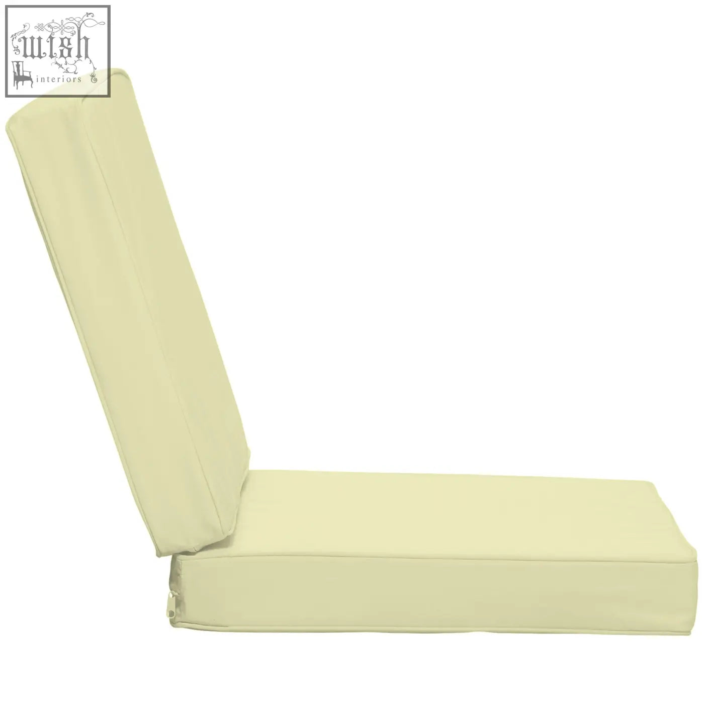 Cream-colored cushioned foldable chair with polyester fabric covers and clean stitching from outsunny garden set
