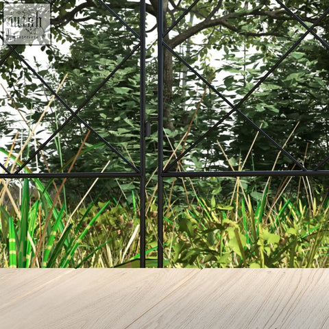 Black metal garden trellis with diamond pattern and powder coating from outsunny steel decorative fence panels set of 4