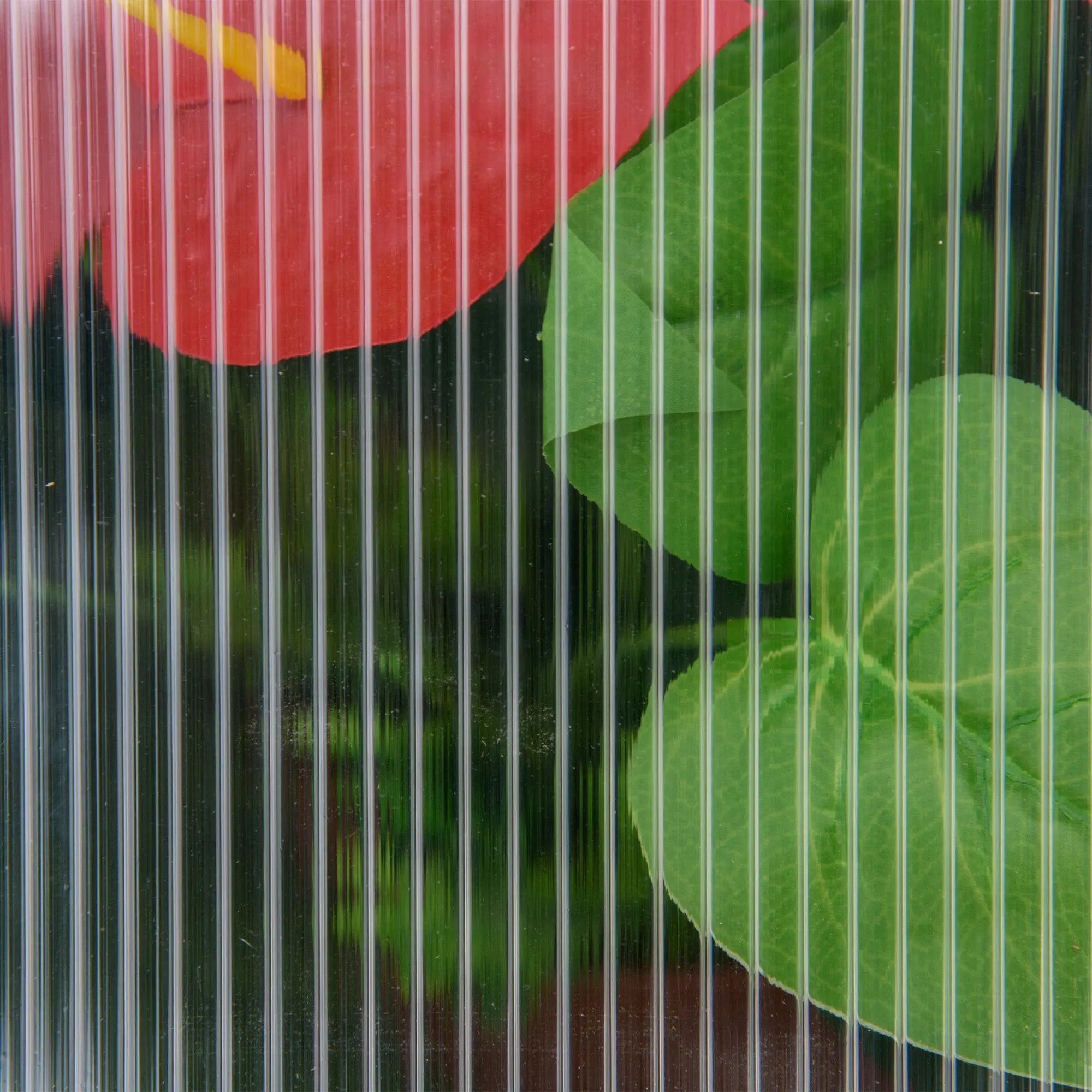 Outsunny wooden cold frame greenhouse with clear ribbed floral polycarbonate panel for growing flowers and vegetables