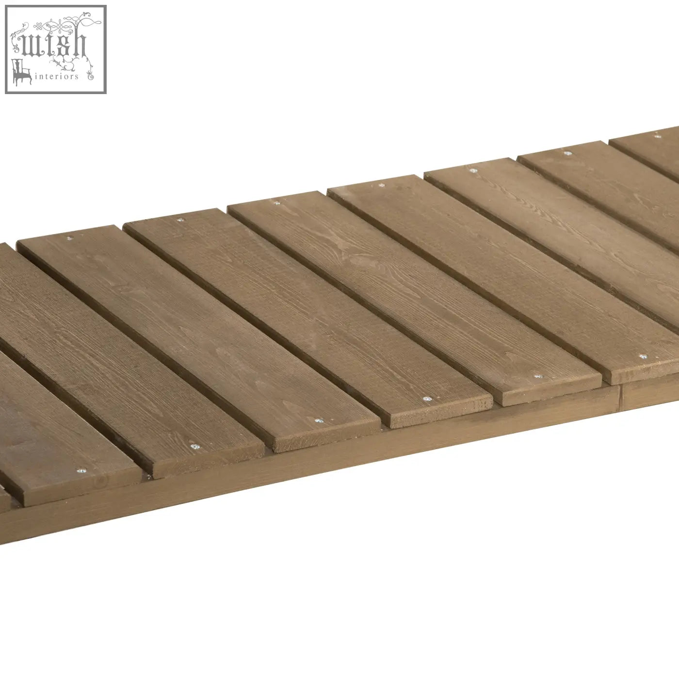 Brown fir wood deck planks showing natural wood grain texture for outsunny herb planter with eight separate cubes 110l x 46w