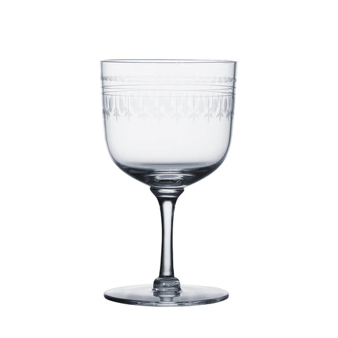 Daphne Wine Glasses with Ovals Design
