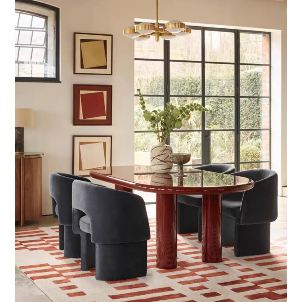 Paddy Dining Chair Velvet - Grey