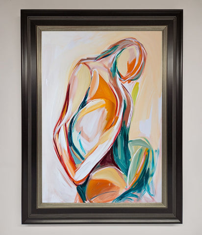 Pain Stroke Embrace Framed Poster