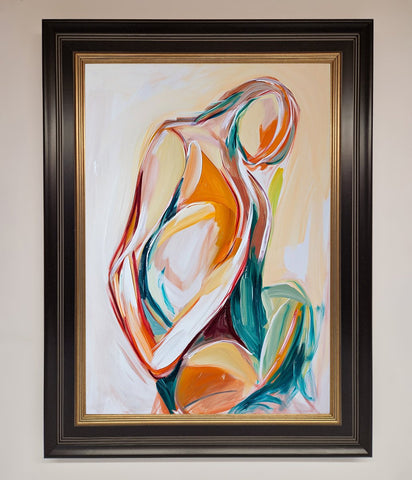 Pain Stroke Embrace Framed Poster