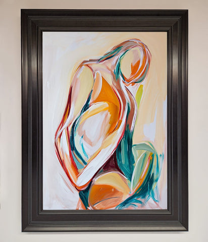 Pain Stroke Embrace Framed Poster