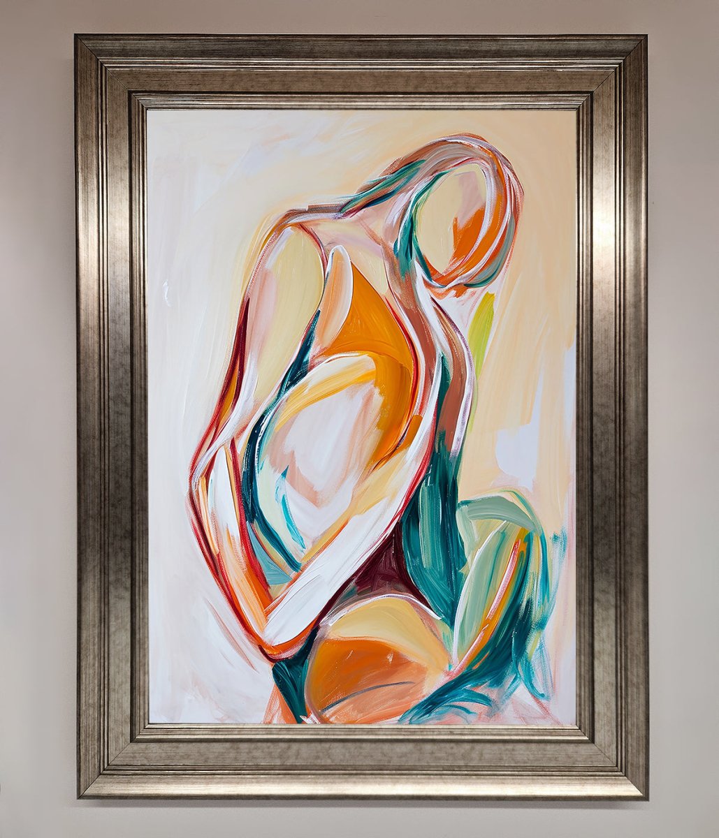 Pain Stroke Embrace Framed Poster