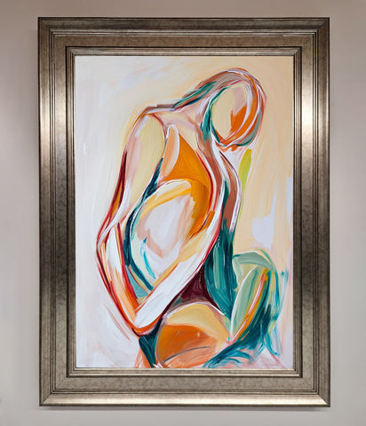 Pain Stroke Embrace Framed Poster