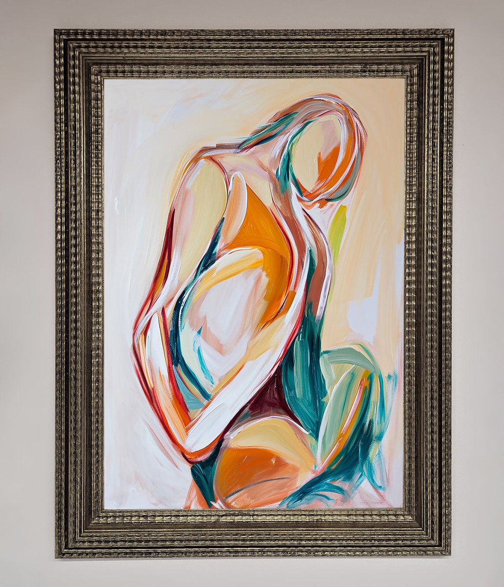 Pain Stroke Embrace Framed Poster