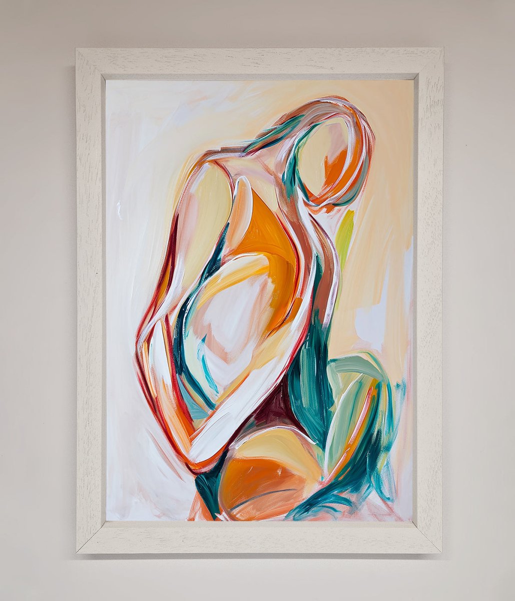 Pain Stroke Embrace Framed Poster