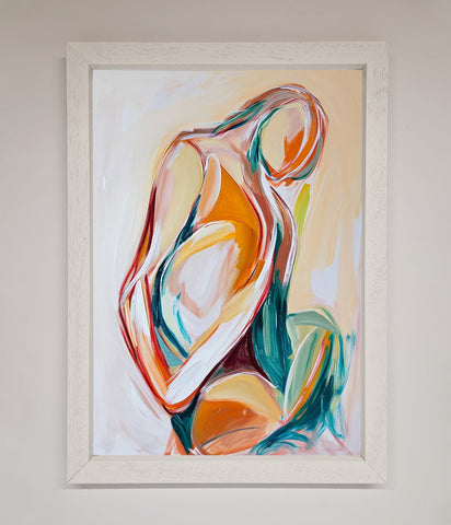 Pain Stroke Embrace Framed Poster