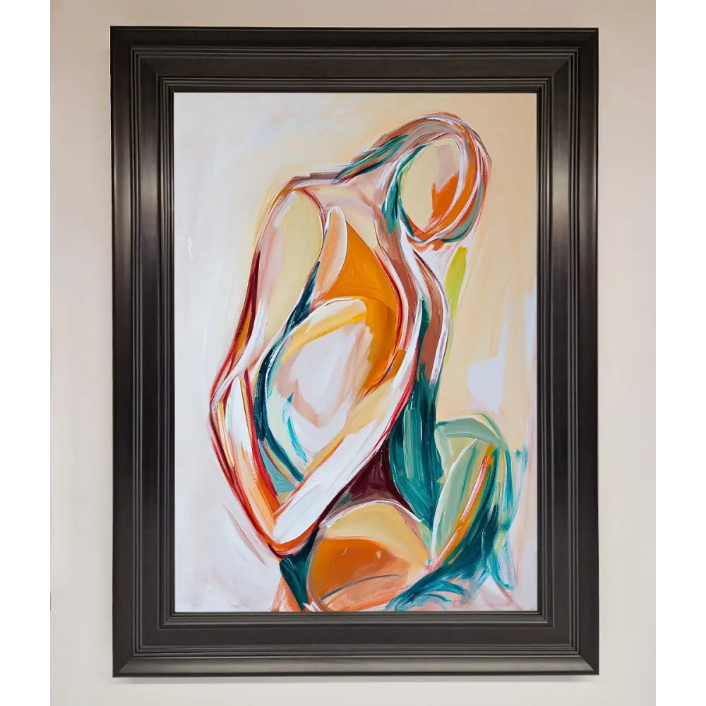 Pain Stroke Embrace Framed Poster - A1 (59.4 x 84.1 cm) / Matt Black - Framed Print