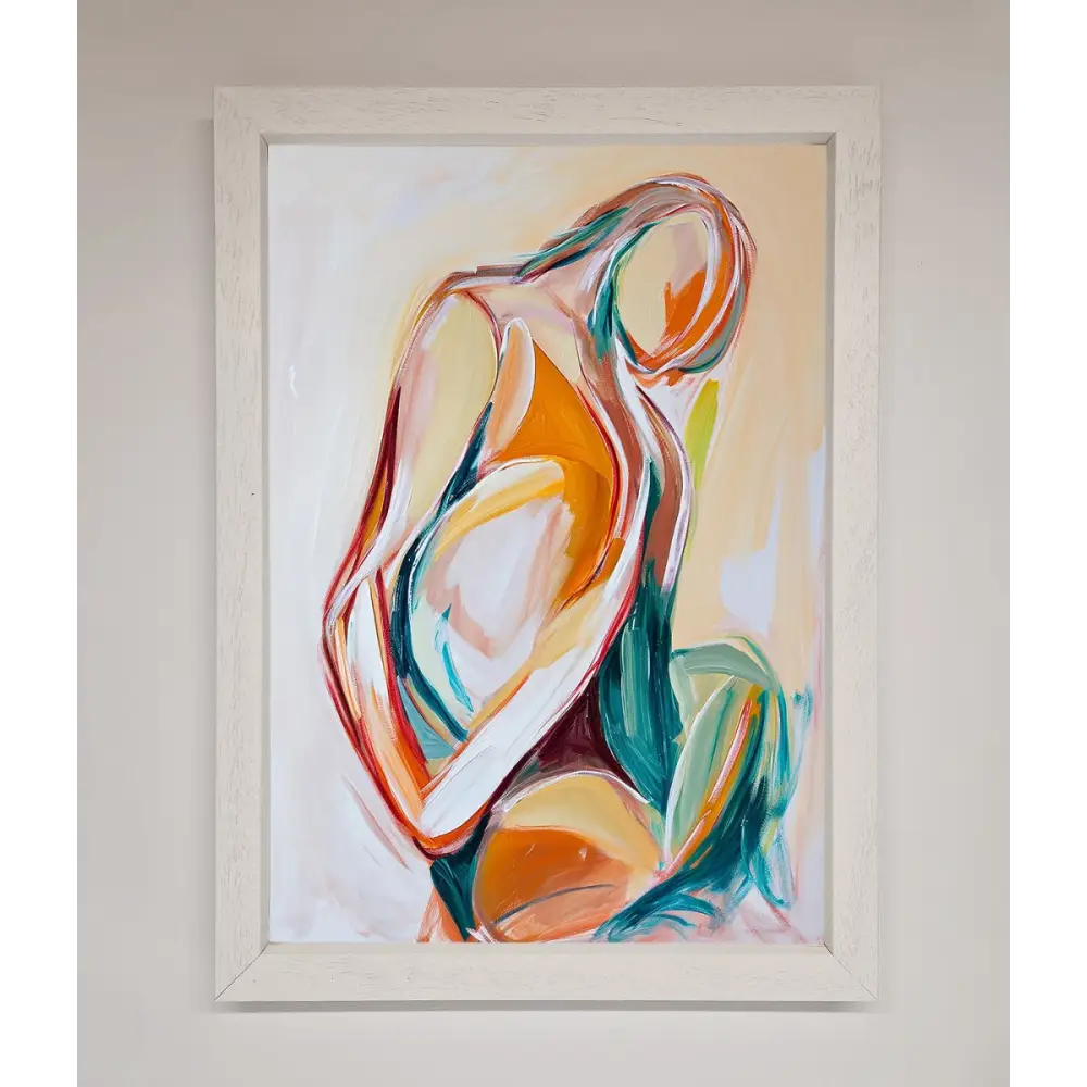 Pain Stroke Embrace Framed Poster - A3 (29.7 x 42 cm) / White - Framed Print