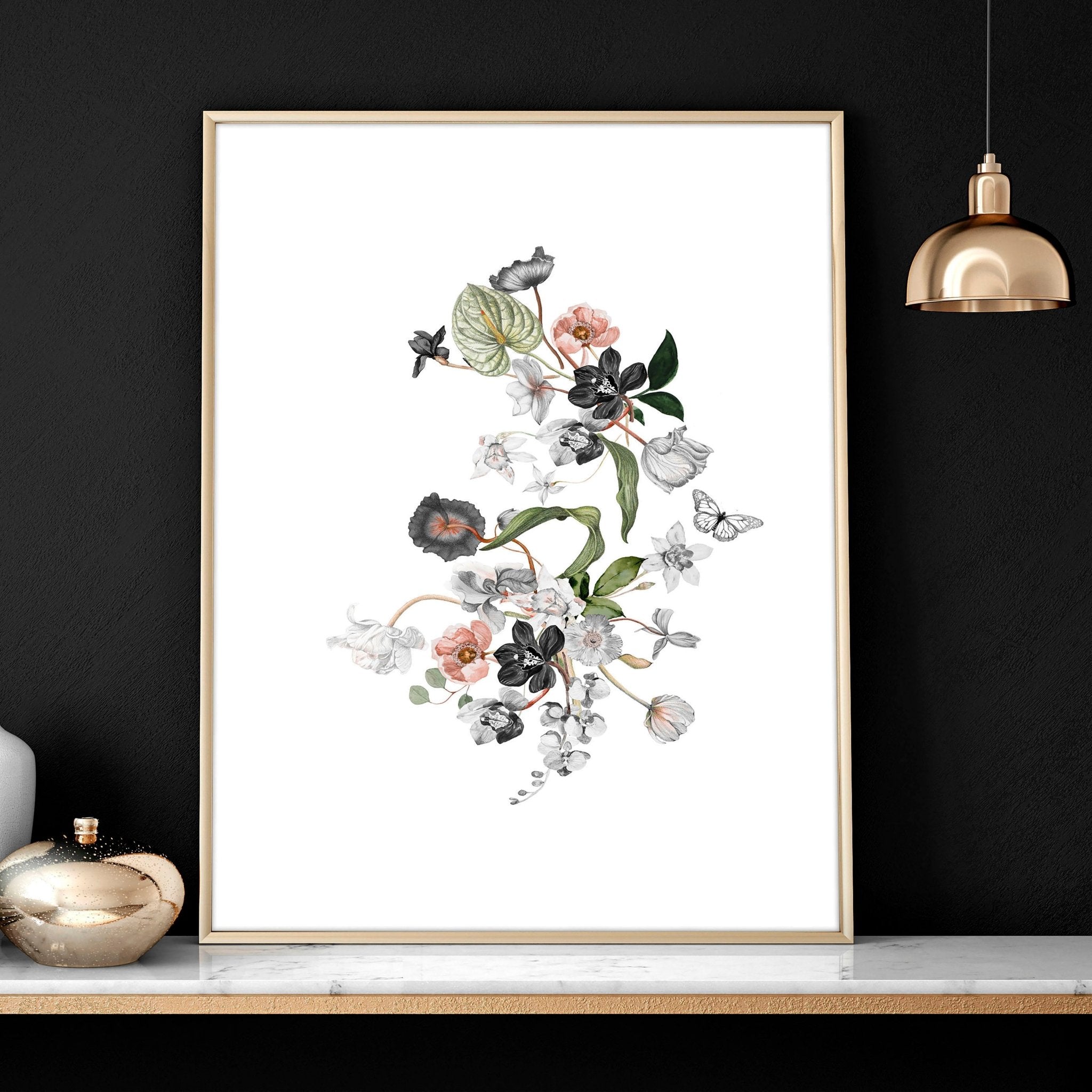 Paintings for home office | set of 3 wall art prints
