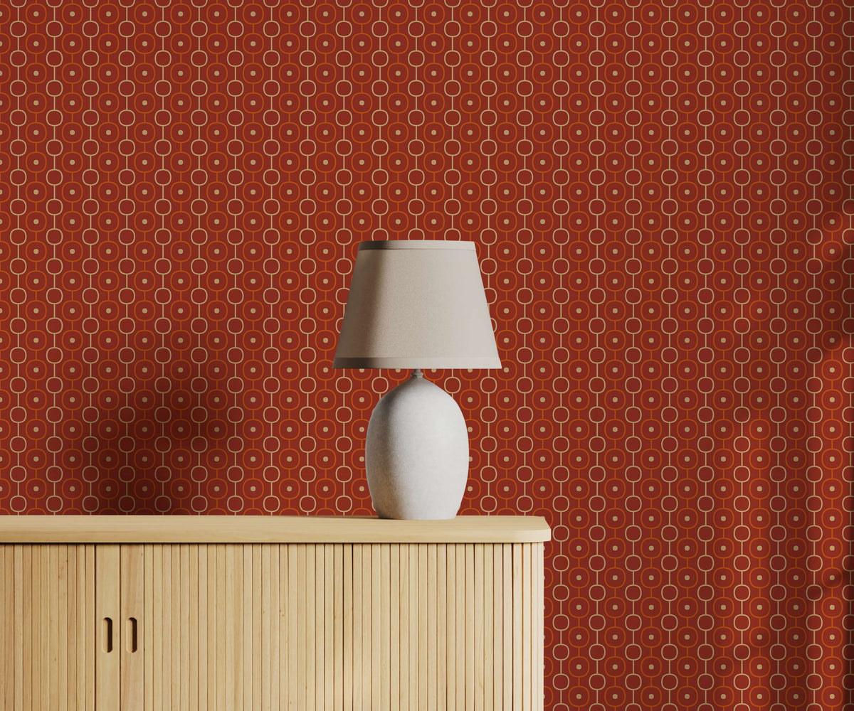 White ceramic table lamp palna with tapered rounded base and soft beige fabric shade for cozy lighting