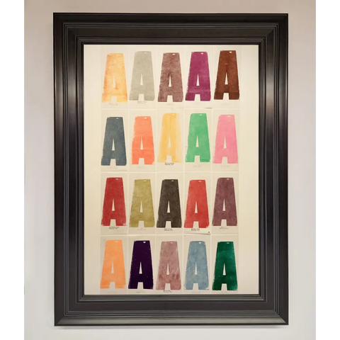 Pantone A Framed Poster - A1 (59.4 x 84.1 cm) / Matt Black - Framed Print