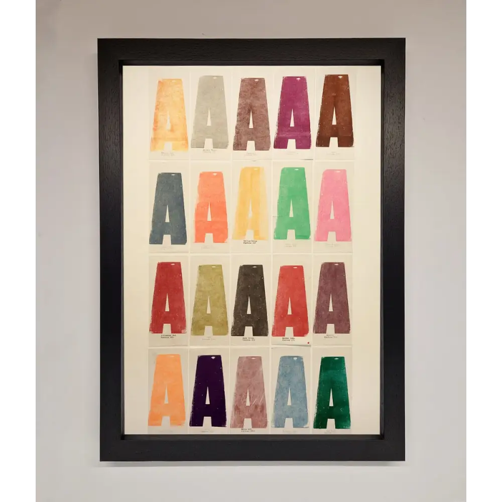 Pantone A Framed Poster - A3 (29.7 x 42 cm) / Black - Framed Print