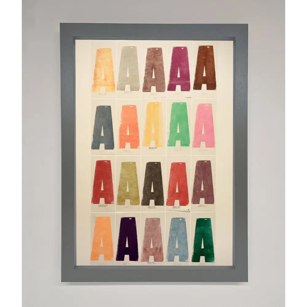 Pantone A Framed Poster - A3 (29.7 x 42 cm) / Dark Grey - Framed Print