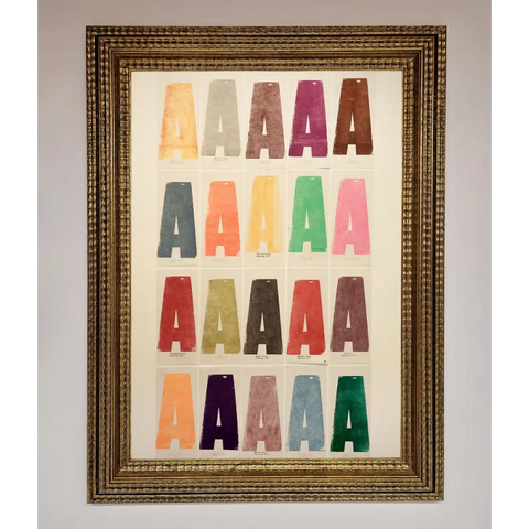 Pantone A Framed Poster - A3 (29.7 x 42 cm) / Ornate Gold - Framed Print