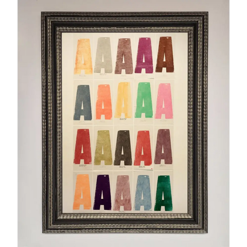 Pantone A Framed Poster - A3 (29.7 x 42 cm) / Ornate Silver Black - Framed Print