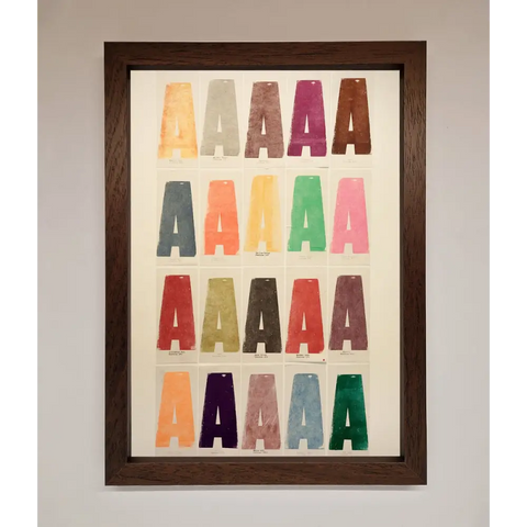 Pantone A Framed Poster - A3 (29.7 x 42 cm) / Walnut - Framed Print