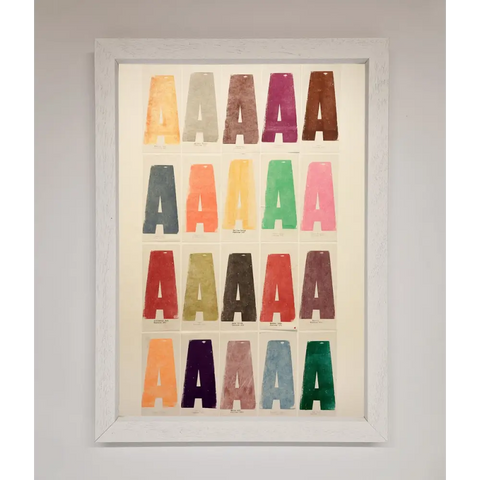 Pantone A Framed Poster - A3 (29.7 x 42 cm) / White - Framed Print