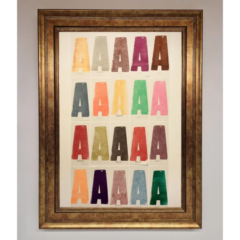 Pantone A Framed Poster - B0 (100 x 141 cm) / Bronze - Framed Print