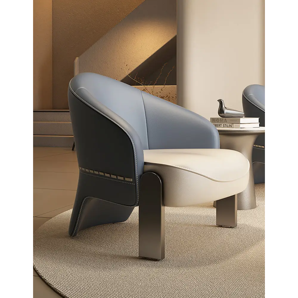 Pappas Livining Room Armchair Real Leather - Arm Chair