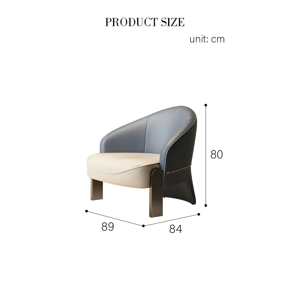 Pappas Livining Room Armchair Real Leather - Arm Chair