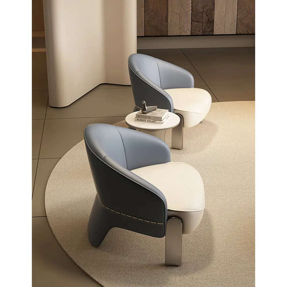 Pappas Livining Room Armchair Real Leather - Arm Chair