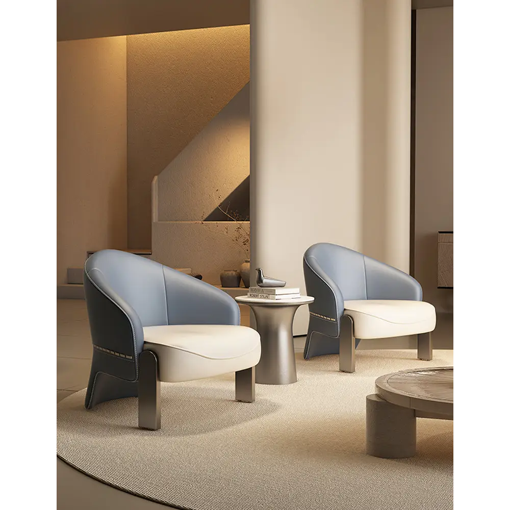 Pappas Livining Room Armchair Real Leather - Arm Chair