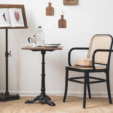 Paris G04 Rattan Dining Chair, Walnut