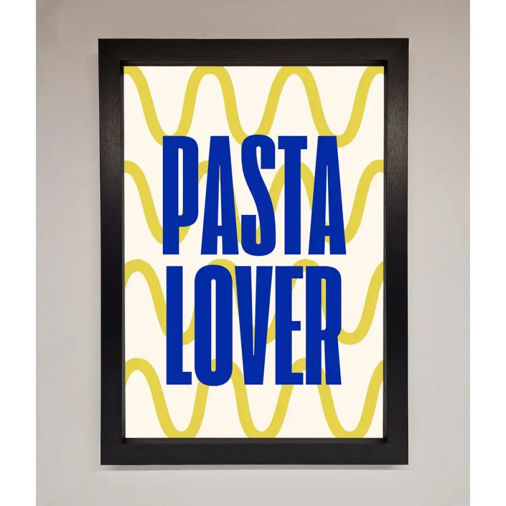 Pasta Lover Framed Wall Art - A3 (29.7 x 42 cm) / Black - Framed Print