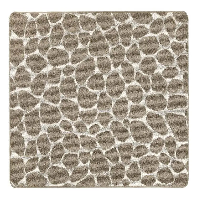 Patterned Washable Mat and Runner in Cream & Brown - Pebble / 100X150 cm - Rugs
