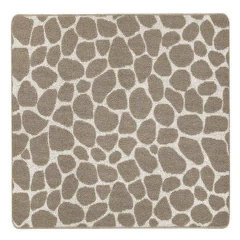 Patterned Washable Mat and Runner in Cream & Brown - Pebble / 100X150 cm - Rugs