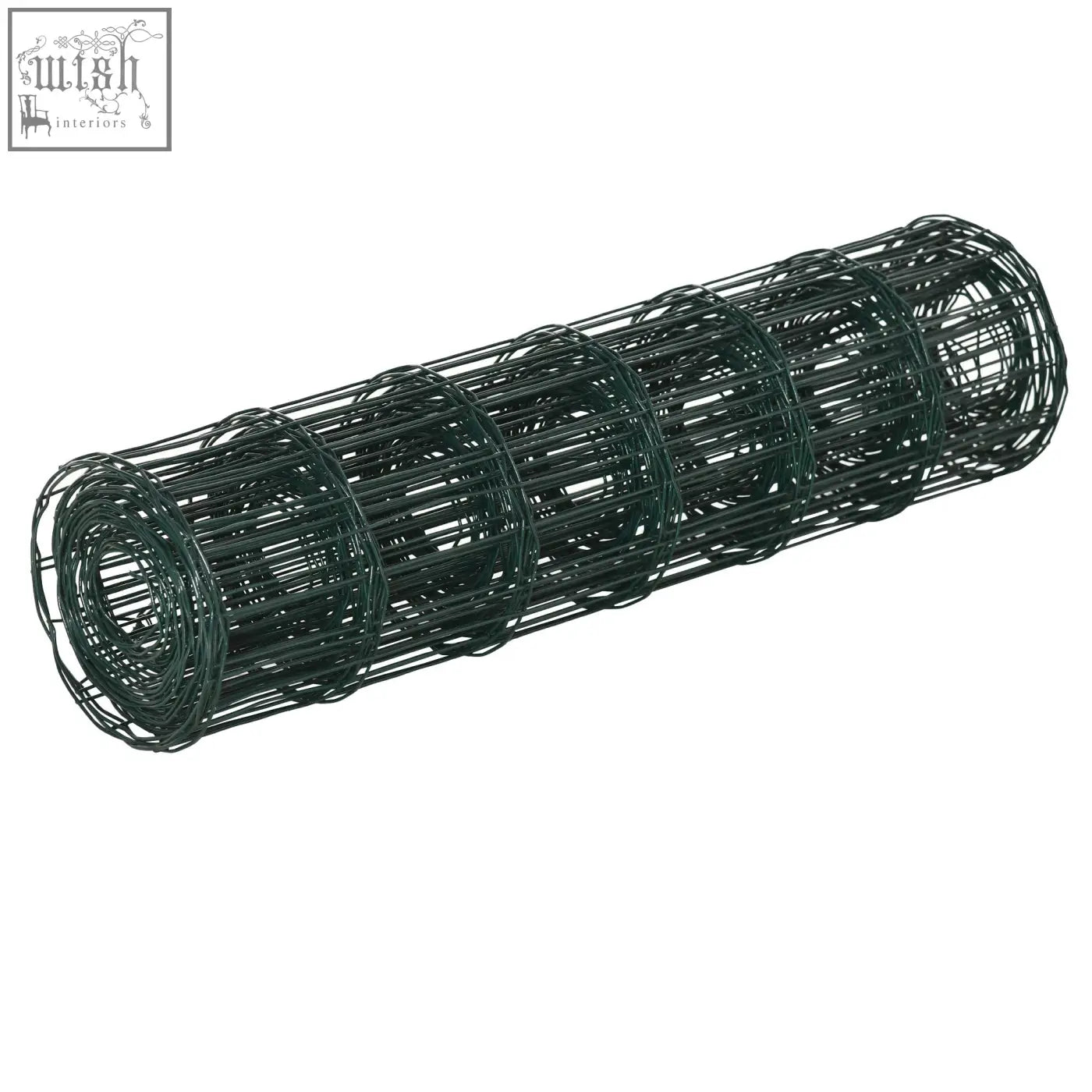 Dark green pvc coated wire mesh fencing roll made of galvanized steel for garden and animal use