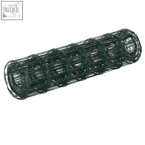 Dark green pvc coated wire mesh fencing roll made of galvanized steel for garden and animal use