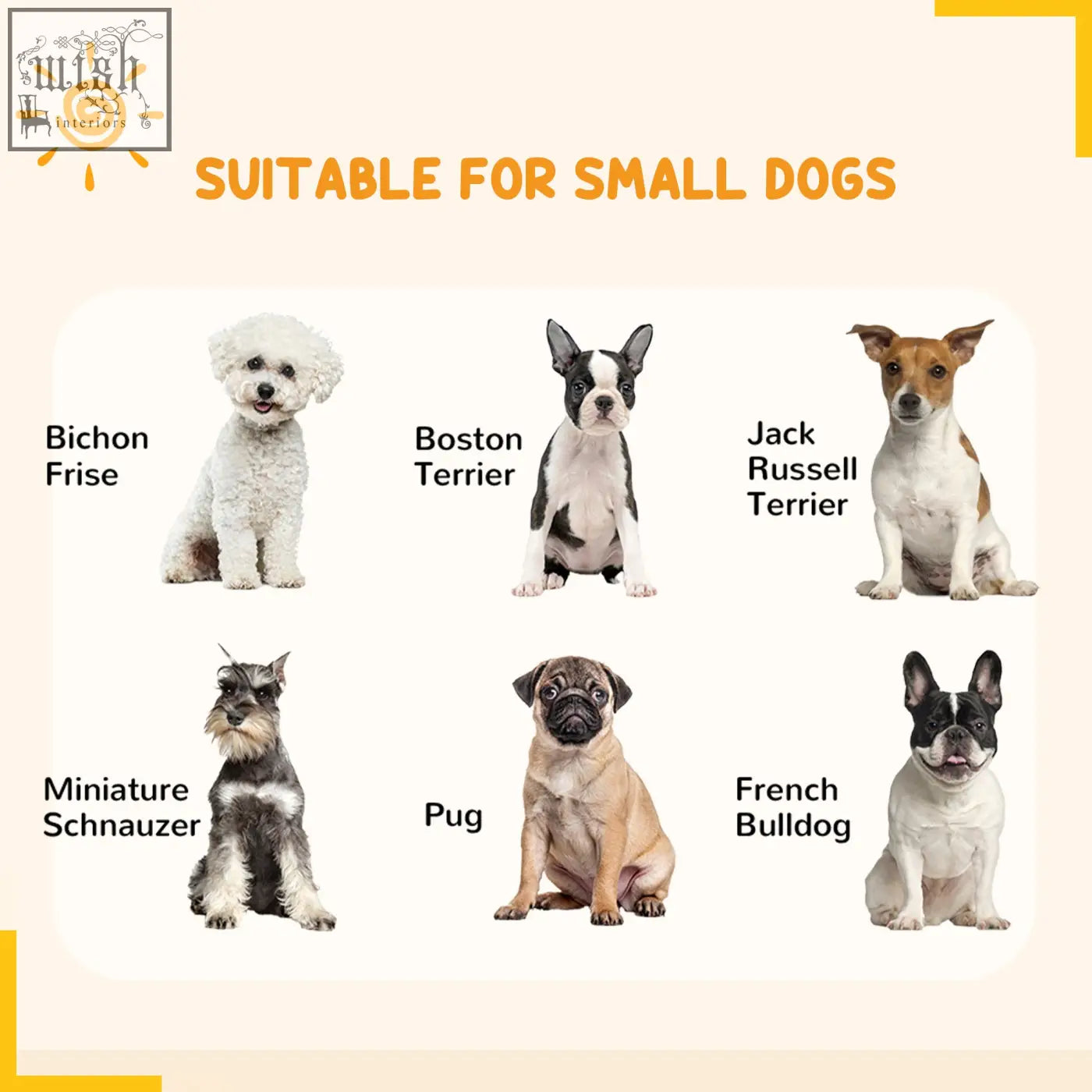 Small dogs inside a black heavy duty pawhut 60cm 8 panel pet playpen for indoor and outdoor use