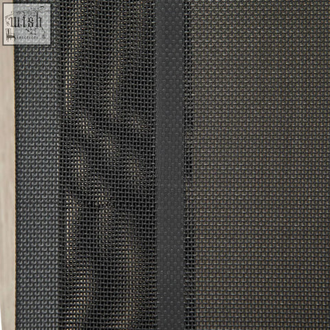 Black pawhut elevated pet bed with breathable mesh fabric and central textured strip for large dogs
