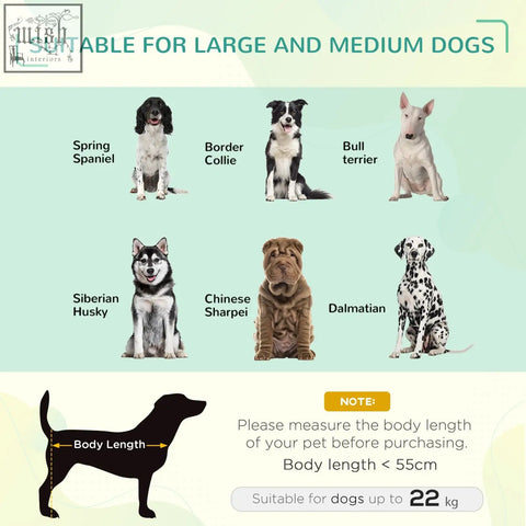 Black pawhut elevated pet bed with breathable mesh fabric and steel frame for large medium dogs like border collies