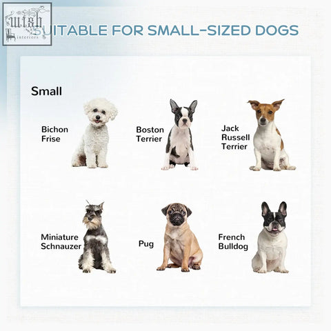 Small dog breeds in a black pawhut heavy duty pet playpen with knockdown design 82l x 82w perfect indoor outdoor use