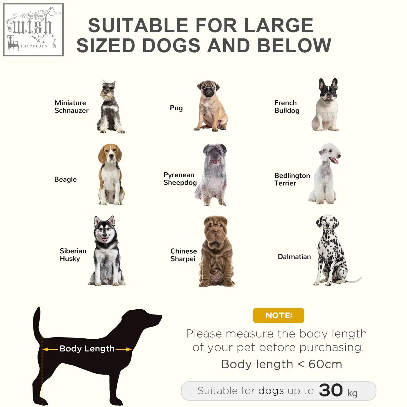 Pawhut large raised dog bed with metal frame and oxford fabric in black for indoor outdoor use, suits small to large breeds