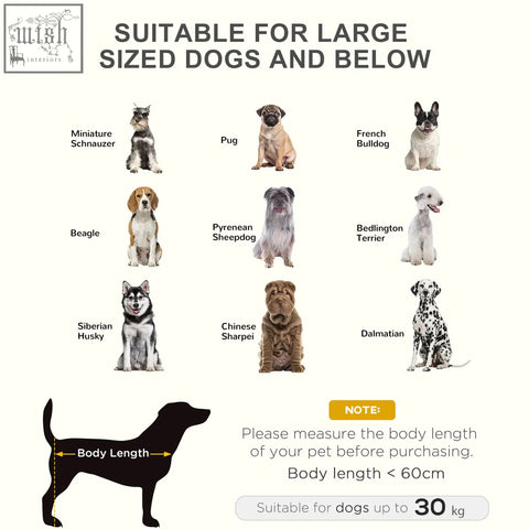 Pawhut large raised dog bed with metal frame and oxford fabric in black for indoor outdoor use, suits small to large breeds
