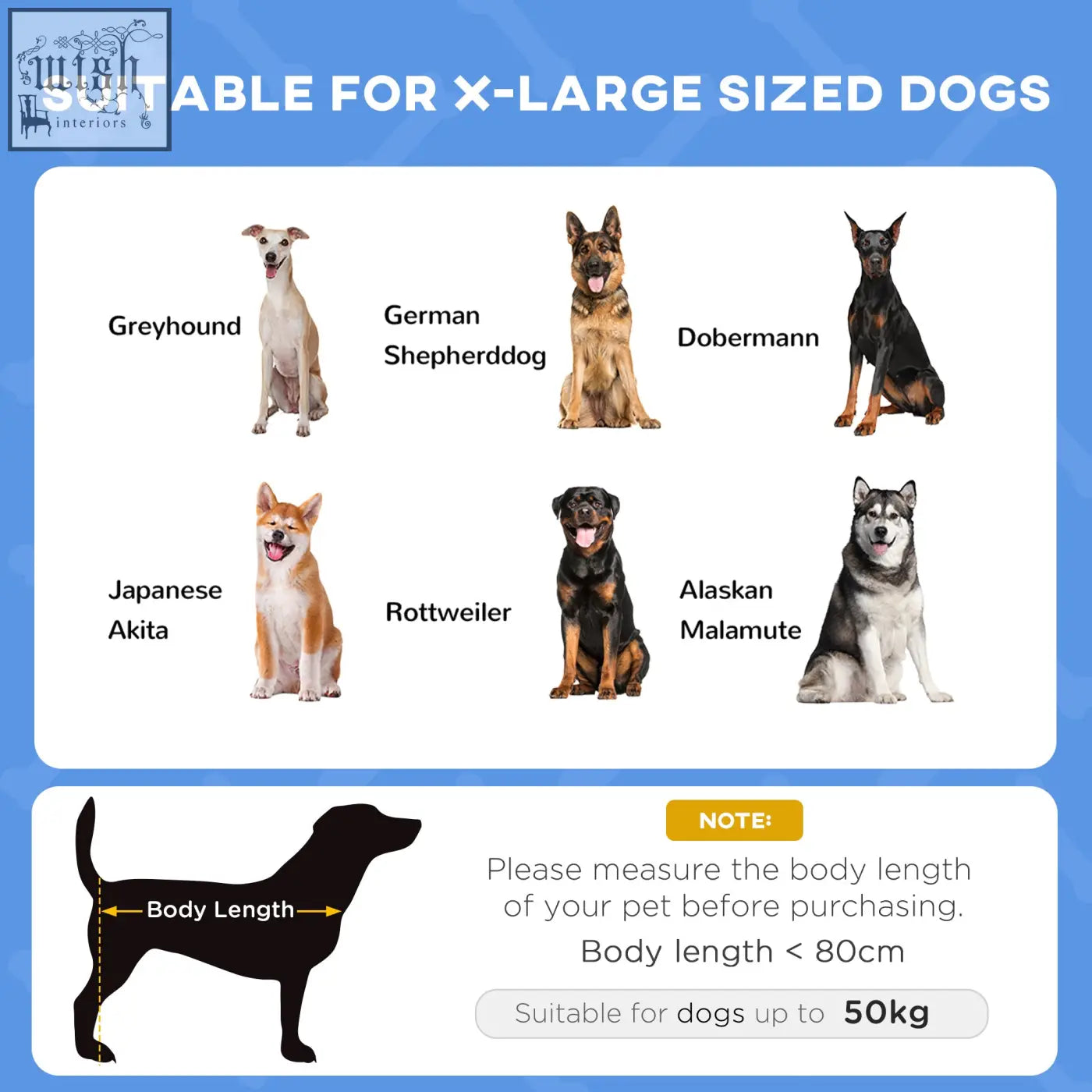 Pawhut raised blue elevated dog bed with breathable mesh uv canopy for xl dogs like german shepherds under 80cm