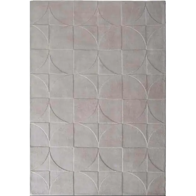 Penny Geometric Wool Rug - 120X170 cm / Cream - Rugs