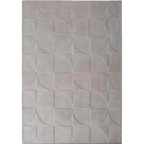 Penny Geometric Wool Rug - 120X170 cm / Cream - Rugs