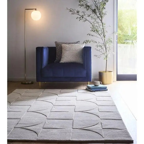 Penny Geometric Wool Rug - Rugs