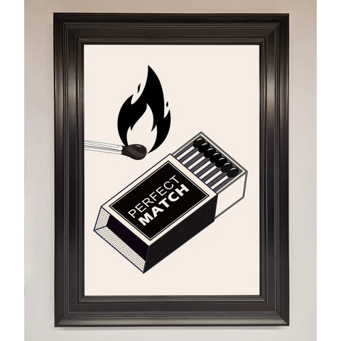 Perfect Match Framed Print - A3 (29.7 x 42 cm) / Matt Black - Framed Print