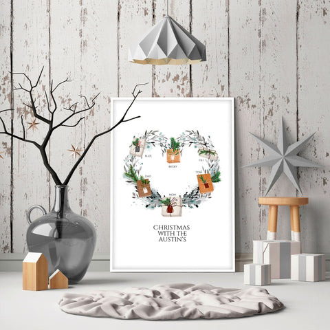 Personalized gift for family wall art